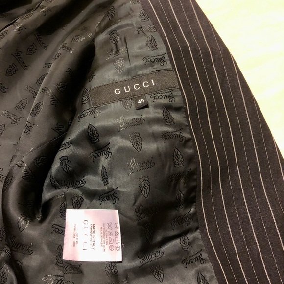 Auth GUCCI Striped Blazer Size 40 US4 - Picture 8 of 10